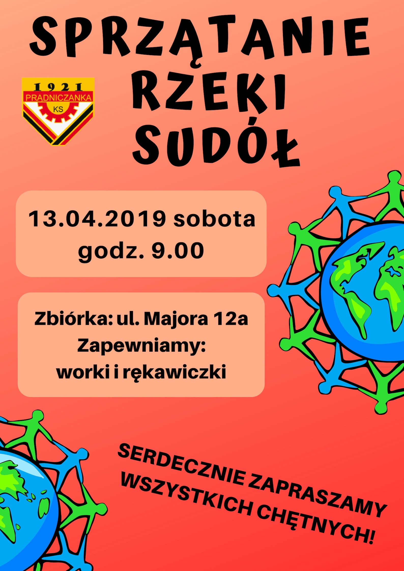 Sprzątanie rzeki Sudół