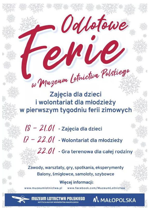 Ferie w Muzeum Lotnictwa Polskiego