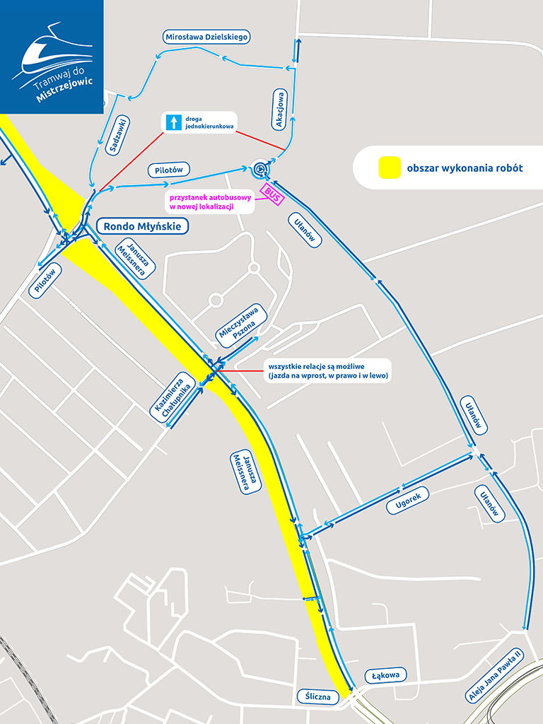 Organizacja ruchu ul. Pilotow